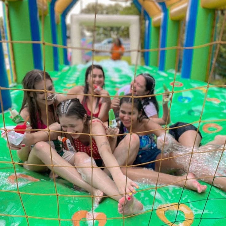 Recreação aquática divertida